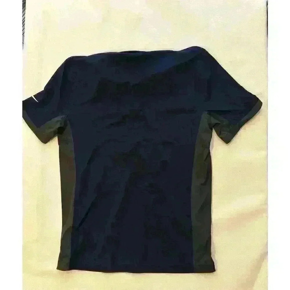 Nike NFL Broncos Men’s Polo size L Dry Fit Team Apparel Blue with Gray Denver - Picture 5 of 6